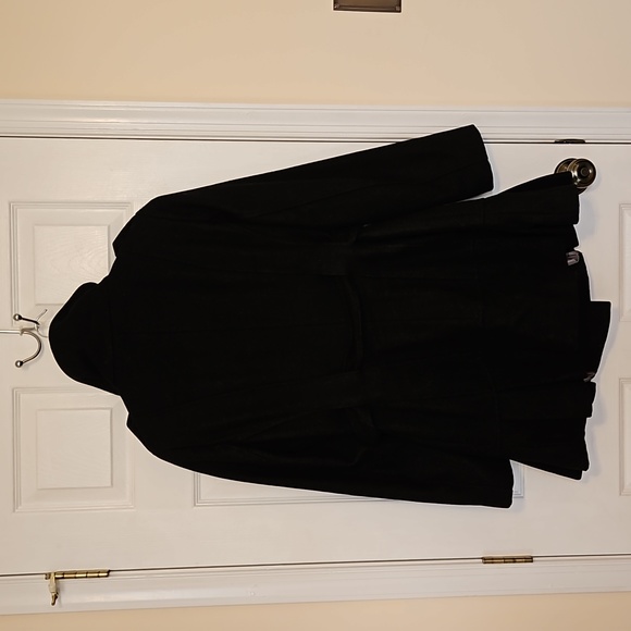 Calvin Klein wool blend black coat - Picture 2 of 11
